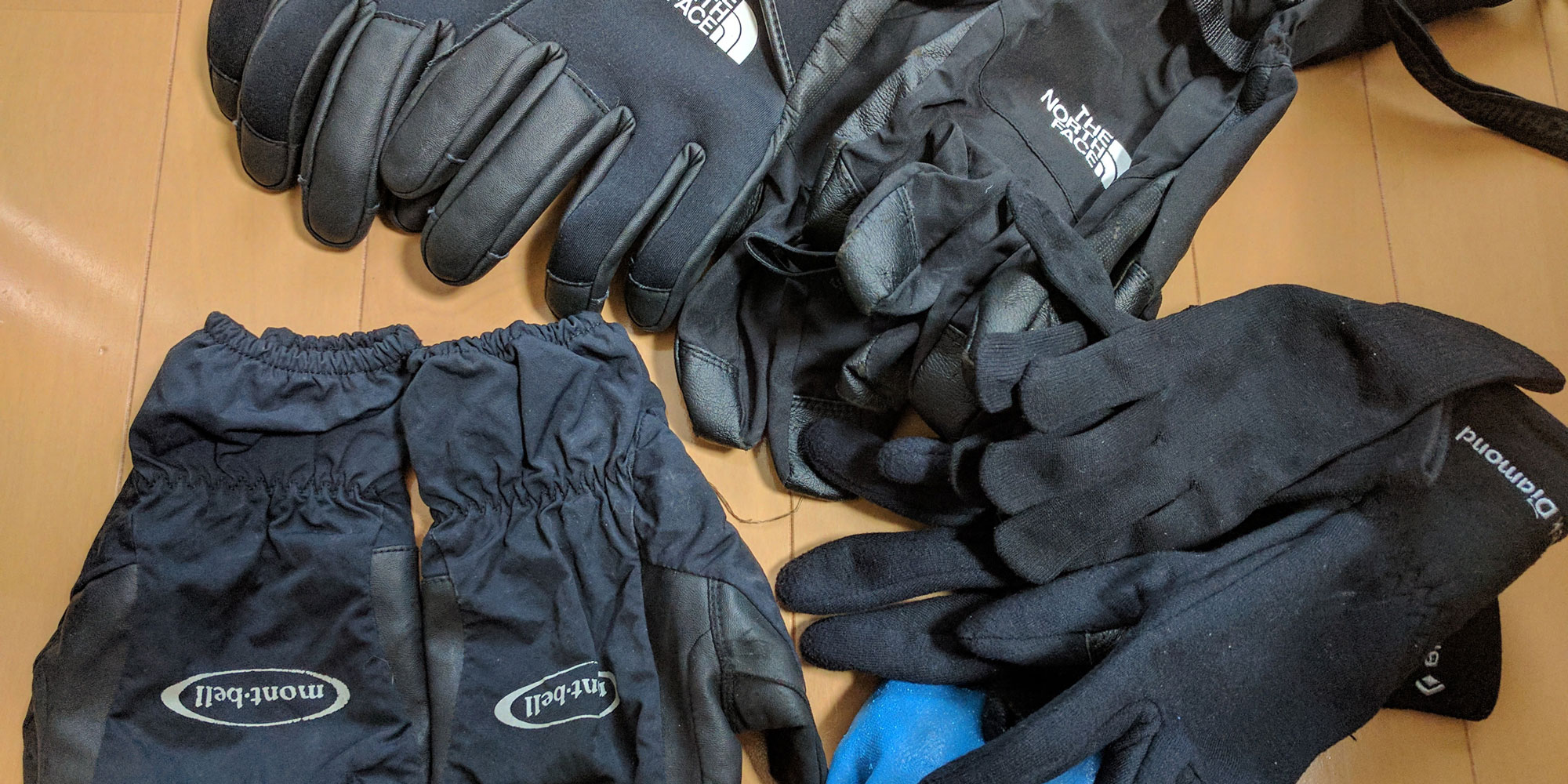 冬山用手袋の組み合わせ方を紹介　手袋のレイヤリング